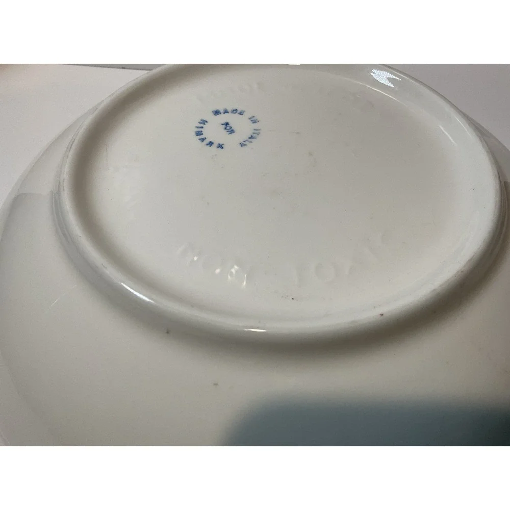 La Toscana Made in Italy Ceramic Bowl‎ Green Stripe Accent
